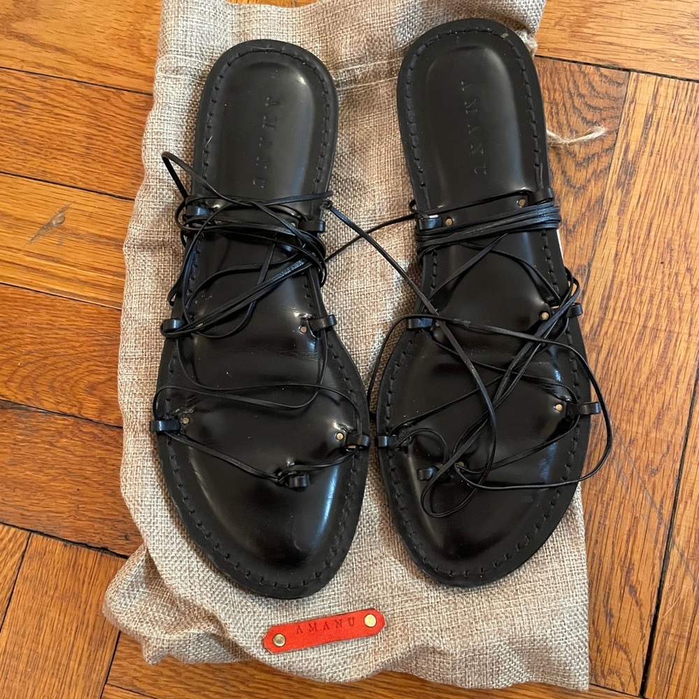 Amanu Lace Up Sandals